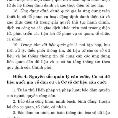 Luật Căn cước công dân (bản in 2024)