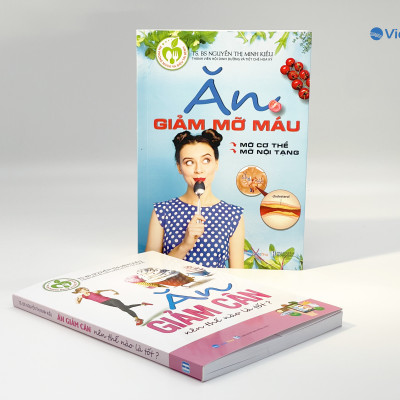 Sách - Trọn Bộ Combo Chế Độ Ăn Giảm Cân , Giảm Mỡ Máu Thế Nào Là Tốt - TS-BS Nguyễn Thị Minh Kiều