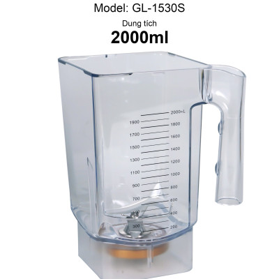 Sinh Tố Công Nghiệp Gali GL-1530S Dung tích 2 Lít, thiết kế chống ồn, Motor 100% dây đồng đảm bảo độ bền bỉ, bảng điều khiển dạng cảm ứng, lưỡi dao bằng thép không gỉ. Hàng chính hãng bảo hành 24 tháng
