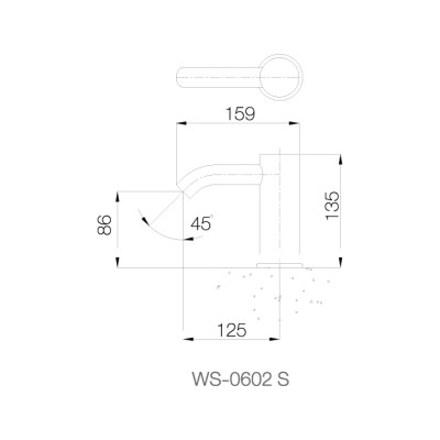 Vòi chậu cảm ứng lạnh - WS-0602S -  INOX SUS 304