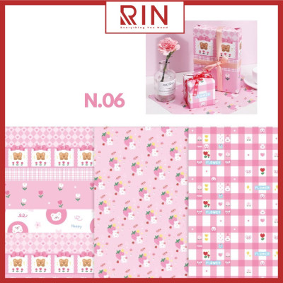 Giấy bọc sách vở / Giấy gói quà / giấy bao tập / giấy bao vở học sinh, sinh viên size A4, B5, A5 cao cấp – 24 cuốn 