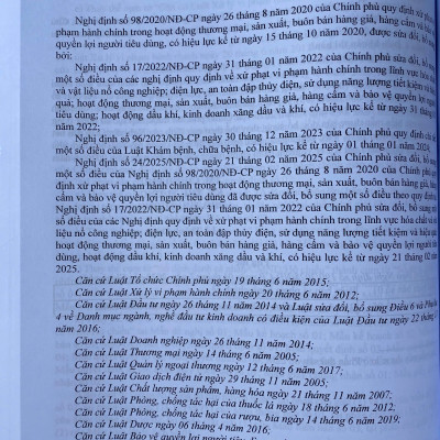 Luật Xử Lý Vi Phạm Hành Chính Và Các Văn Bản Hướng Dẫn Thi Hành