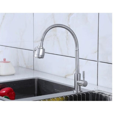 Vòi rửa chén cắm chậu cần mềm inox 304 siêu bền