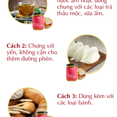 Saffron ngâm mật ong Kingdom Herb chính hãng thượng hạng hộp 311g