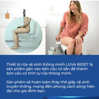 Nắp bồn cầu thông minh LUVA BIDET - LB203