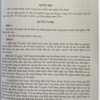  Hiến Pháp Việt Nam Qua Các Thời Kỳ, Các Bản Hiến Pháp Năm 1946, Năm 1959, Năm 1980, Năm 1992, Năm 2013 ( Sửa Đổi, Bổ Sung Năm 2025)