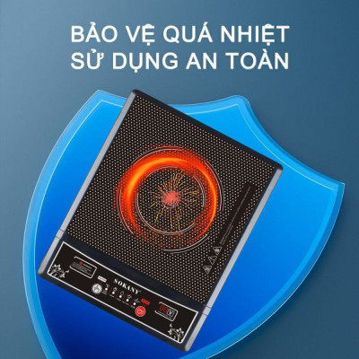 Bếp từ đơn SOKANY SK-07046 công suất 2200W, cực kì tiết kiệm với 5 chế độ nấu,  phím bấm cơ, tích hợp tính năng tự ngắt an toàn - HÀNG CHÍNH HÃNG