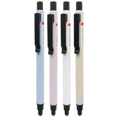 Vỉ 4 + 1 Bút Chì Bấm 0.5 mm - Stacom MP045 (Màu Thân Bút Giao Ngẫu Nhiên)