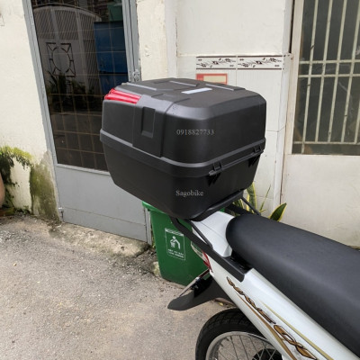 Thùng xe Wave A, thùng Givi B33NM và baga givi lắp cho Wave anpha