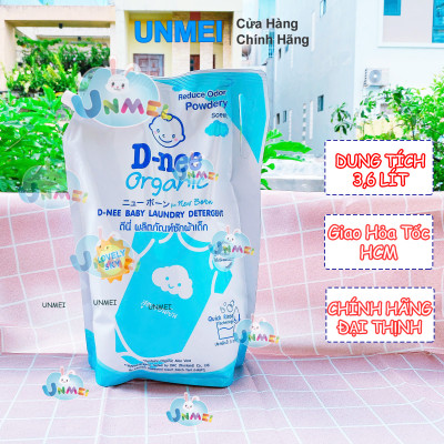 (Chính Hãng Đại Thịnh) Nước giặt D-nee, Nước Giặt Cho Bé Dnee Dạng Túi 3600ml - Loại Mới An Toàn, Tiết Kiệm