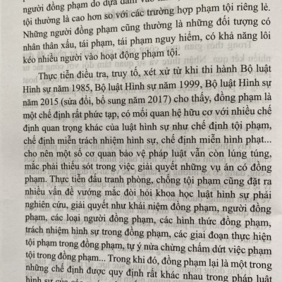 Đồng Phạm Trong Luật Hình Sự Việt Nam