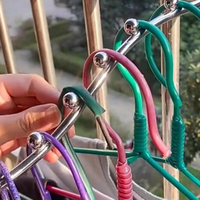 combo 10 móc treo quần áo shop thời trang 7 bi & 9 bi loại cong bắt vít cao cấp