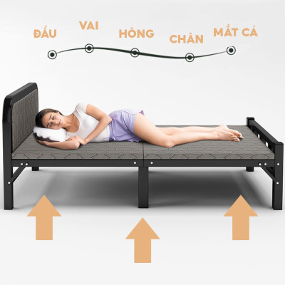 Giường gấp gọn thông minh tải trọng cao Q115 NIKITA, gọn nhẹ tiết kiệm không gian linh hoạt 2024