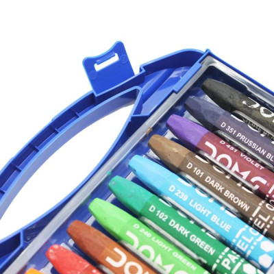 Hộp 12 Bút Sáp Dầu Hex Oil Pastels - DOMS 8414