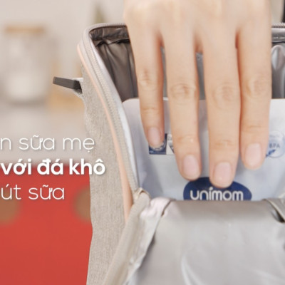 Túi giữ nhiệt bình sữa đôi (chứa được 2 bình sữa cổ siêu rộng) có thể giữ ấm hoặc giữ lạnh + tặng 2 zipper 20x30cm dùng bao đựng bình sữa giúp giữ nhiệt tốt hơn