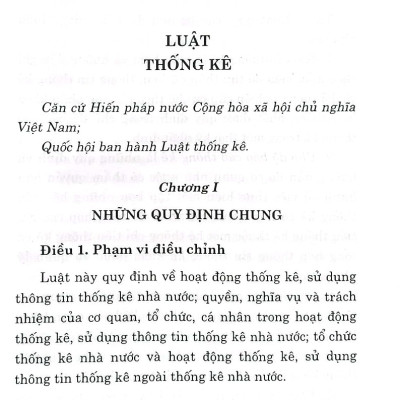 Luật Thống kê