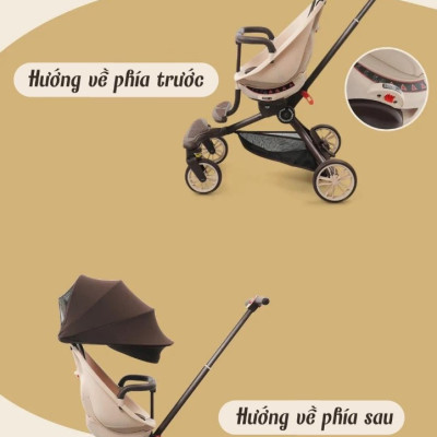 Xe đẩy gấp gọn baobaohao V18 , cao cấp 5 chế độ