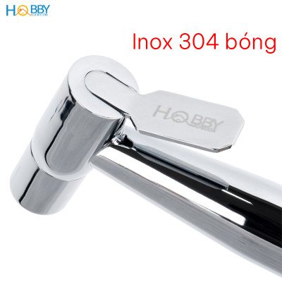 Vòi xịt rửa vệ sinh inox 304 bóng dây cấp 1.5m Hobby home decor VSR10