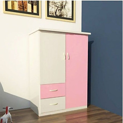 Tủ nhựa Đài Loan 2 cánh 2 ngăn T213 màu hồng