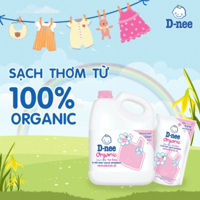 Nước giặt Dnee 3000ml xanh/hồng/trắng - Thái Lan
