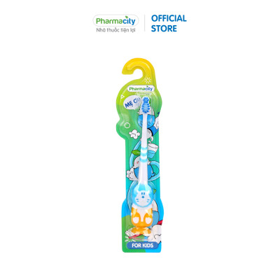 Bàn chải đánh răng trẻ em Pharmacity For Kids dành cho bé (Vỉ 1 cái) - Giao màu ngẫu nhiên