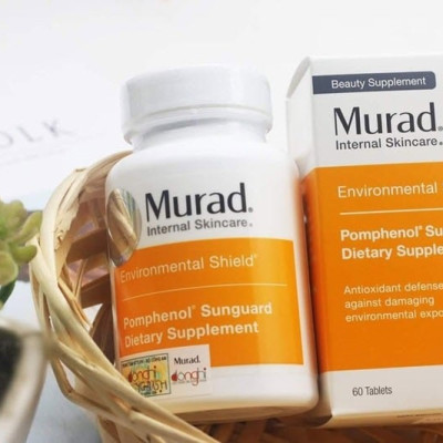 Viên uống chống nắng nội sinh Murad Hộp 60v, chiết xuất từ quả lựu, giúp bảo vệ da khỏi tác động của tia tử ngoại, làm sáng, mịn da, mang lại làn da tươi trẻ, khỏe mẫu mới