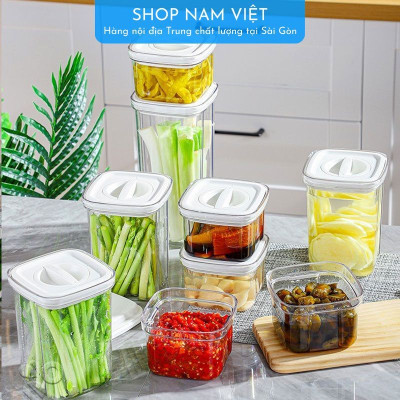 Hộp đựng đồ khô, bảo quản thực phẩm nắp vặn chân không nhiều kích cỡ