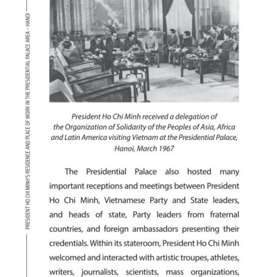 President Ho Chi Minh’s Residence  and Place of Work in the Presidential Palace Area - Ha Noi