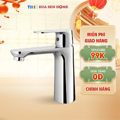 Vòi lavabo nóng lạnh TUSLO F006 Luxury chất liệu đồng nguyên chất, mạ Crom-Niken, công nghệ tạo bọt khí hiện đại - Hoa Sen Home - Hàng chính hãng