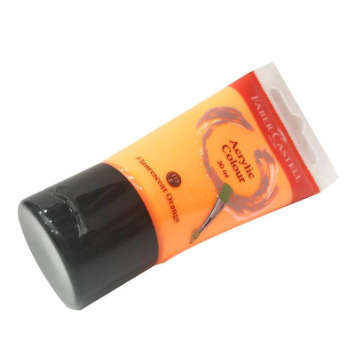 Tuýp Màu Vẽ Acrylic 30ml Fluorescent Orange (Cam Neon)