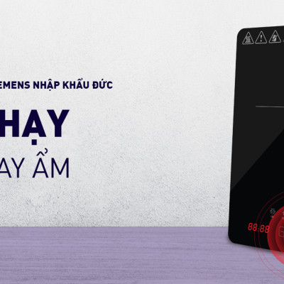 [HỘP QUÀ TẾT] [TẶNG KÈM NỒI LẨU 280x75mm] Bếp từ đơn Nagakawa NAG0718 (2000W) - 5 chương trình nấu - Bảo hành 1 năm - Hàng chính hãng