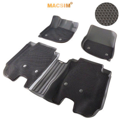 Thảm 2 lớp (sd3) dạng lưới lục giác cho Honda HRV 2022+ bề mặt cao su siêu sạch nhãn hiệu Macsim