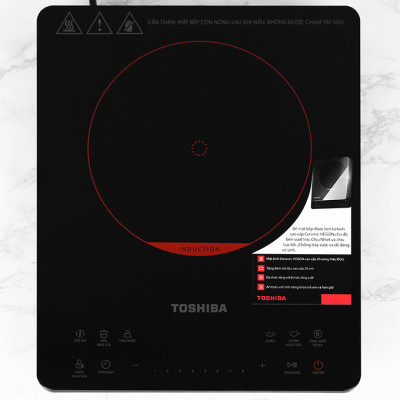 Bếp từ Toshiba IC-20S1PV, Công suất 2000W, tặng kèm nồi lẩu - Hàng chính hãng