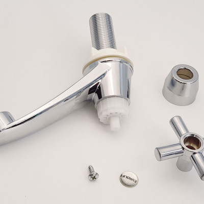 Vòi Lavabo lạnh nhựa ABS mạ Chrome Eurolife EL-LA05 (Trắng bạc)