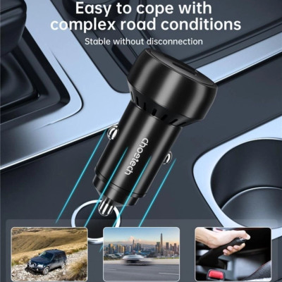 Tẩu sạc CHOETECH TC0014 nhanh 60W dùng trên ô tô (hàng chính hãng)