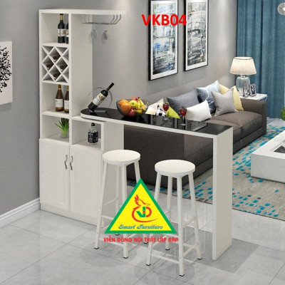Quầy bar mini kết hợp tủ rượu VKB04 ( không kèm ghế) 