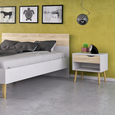 Tủ đầu giường bằng gỗ kết cấu chắc chắn SMLIFE Nutech