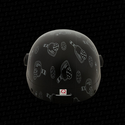 Mũ bảo hiểm có kính hoa văn NÓN SƠN chính hãng BKP-ĐN122