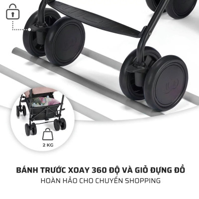 Xe đẩy Kinderkraft SIESTA cho bé từ 6 tháng đến 22kg - Chính hãng