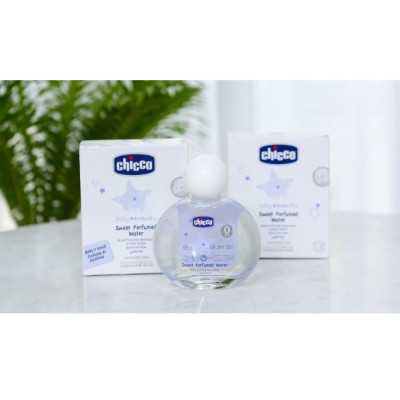 Nước Hoa Hương Tự Nhiên CHICCO Baby Moments Sweet Perfumed Water, Cho Bé Từ 0 Tháng, 100ml