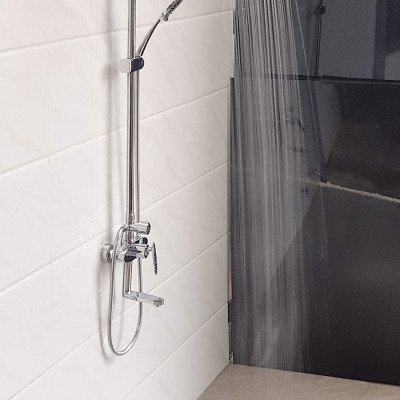 Cây sen nóng lạnh Đồng mạ Chrome Eurolife EL-SC912(Trắng bạc)