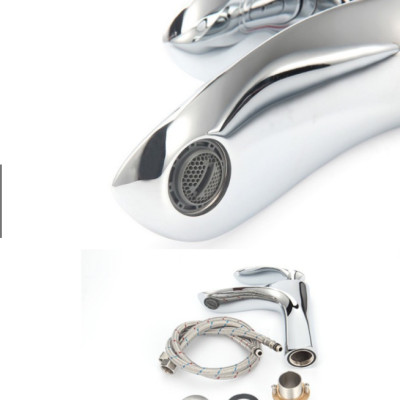 Vòi rửa mặt thân cao tay lá GR5110C