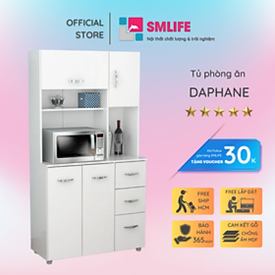 Tủ đựng đồ phòng ăn bằng gỗ công nghiệp cao cấp SMLIFE Daphane