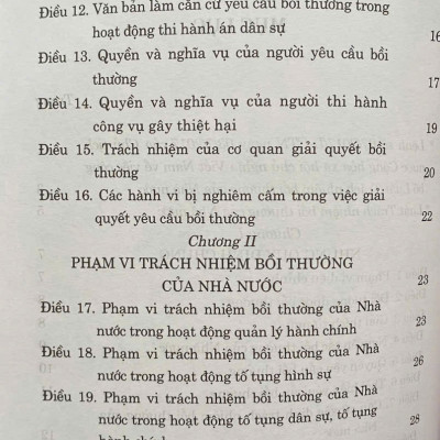 Luật Trách Nhiệm Bồi Thường Của Nhà Nước (Hiện Hành)