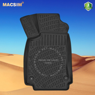 Thảm lót sàn ô tô nhựa TPU Silicon Audi A5 second generation 2016 + Nhãn hiệu Macsim