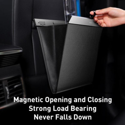 Túi Để Đồ Sau Ghế Ô Tô Baseus Chất Liệu Da PU Chống Thấm Nước Trọng Lượng Chịu 5KG Phù Hợp Mọi Loại Xe - Hàng Chính Hãng