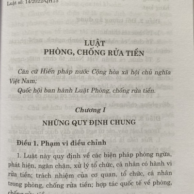 Luật Phòng, Chống Rửa Tiền 