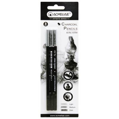 Vỉ 3 Bút Chì Than - Acmeliae 43704