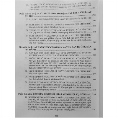 Sách Luật Công An Nhân Dân (sđ, bs 2023) - Luật sđ, bs Một Số Điều Của Luật Xuất Cảnh, Nhập Cảnh Của Công Dân Việt Nam - Luật Nhập Cảnh, Xuất Cảnh, Quá Cảnh, Cư Trú Của Người Nước Ngoài Tại Việt Nam - V2253D