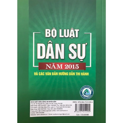 Sách - Bộ luật dân sự năm 2015 và các văn bản hướng dẫn thi hành